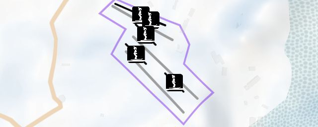 Piste map of the resort 仙女山滑雪场