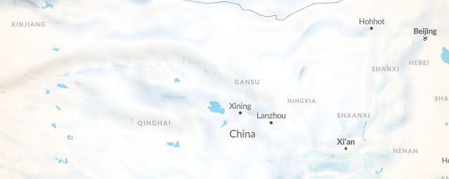 Piste map of the region Gansu