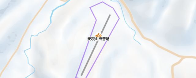 Piste map of the resort 麦积山滑雪场