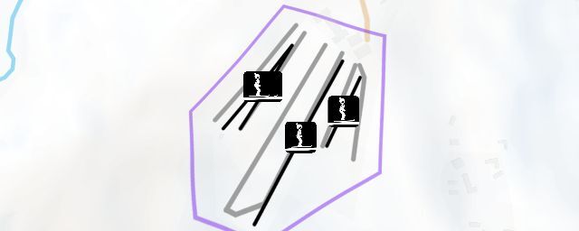 Piste map of the resort 兴隆山滑雪场