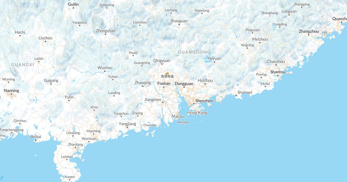 Map of Guangdong