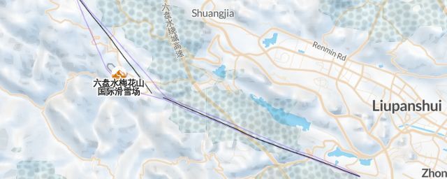 Piste map of the resort 六盘水梅花山国际滑雪场
