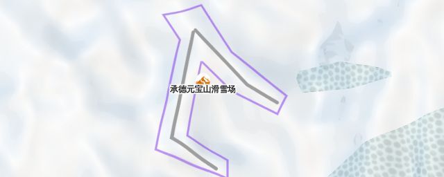 Piste map of the resort 承德元宝山滑雪场