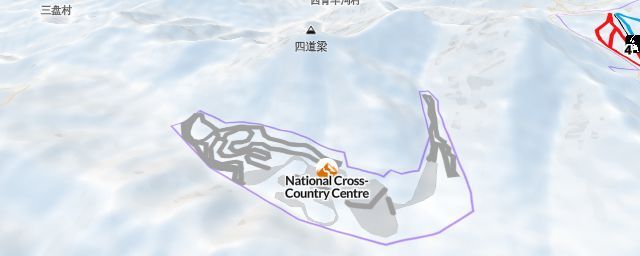 Piste map of the resort National Cross-Country Centre