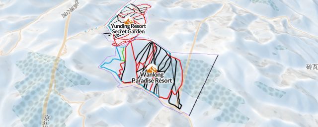 Piste map of the resort Wanlong Paradise Resort