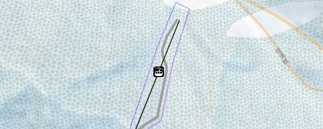 Piste map of the resort 横道滑雪场