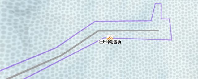 Piste map of the resort 牡丹峰滑雪场