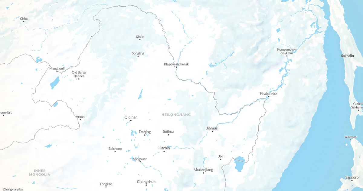 Map of Heilongjiang