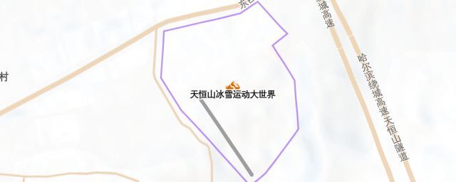 Piste map of the resort 天恒山冰雪运动大世界