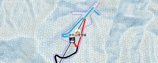 Piste map of the resort 伏牛山滑雪场