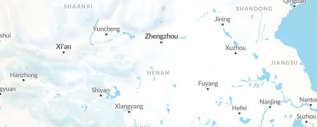Piste map of the region Henan