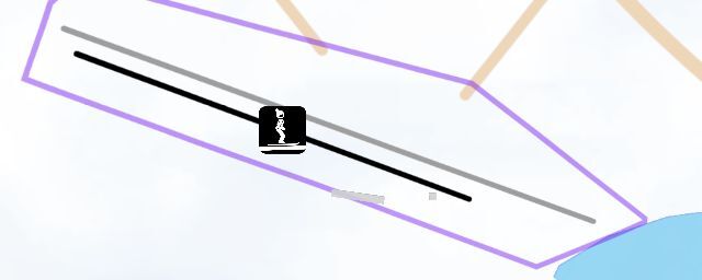 Piste map of the resort 北极光滑雪场