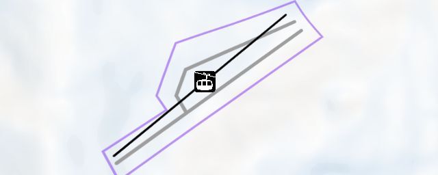 Piste map of the resort 霍林河滑雪场