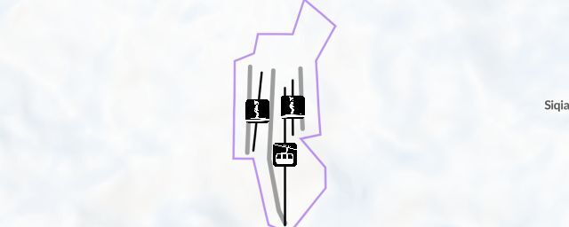 Piste map of the resort 集宁察汗营滑雪场