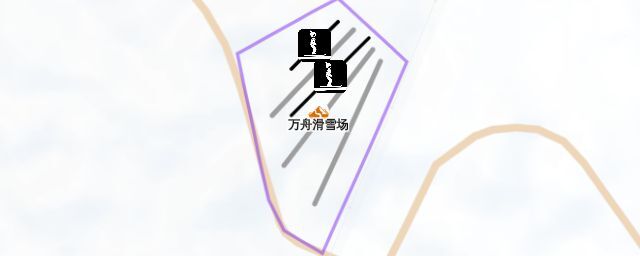 Piste map of the resort 万舟滑雪场