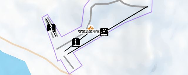 Piste map of the resort 突泉温泉滑雪场