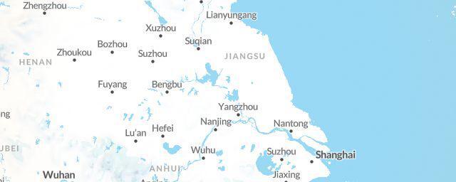 Piste map of the region Jiangsu