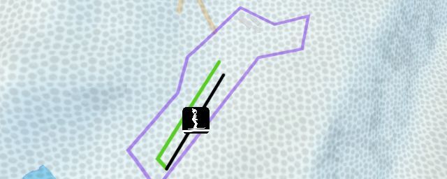 Piste map of the resort 庐山滑雪场