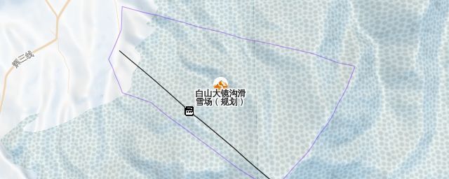Piste map of the resort 白山大镜沟滑雪场（规划）