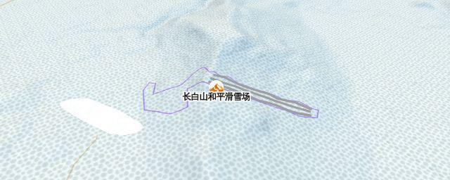 Piste map of the resort 长白山和平滑雪场