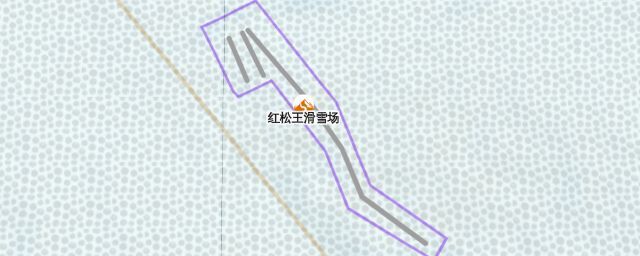 Piste map of the resort 红松王滑雪场