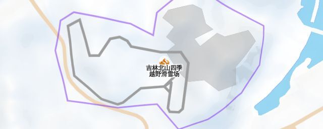 Piste map of the resort 吉林北山四季越野滑雪场