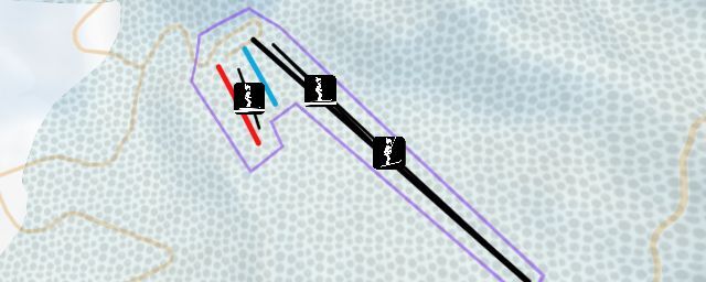 Piste map of the resort 五家山滑雪场