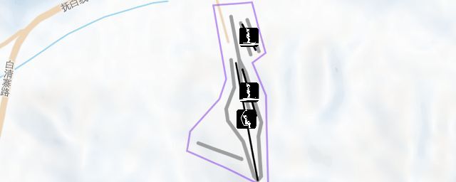 Piste map of the resort 白清寨滑雪场
