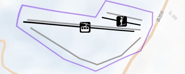 Piste map of the resort 大连安波温泉滑雪场