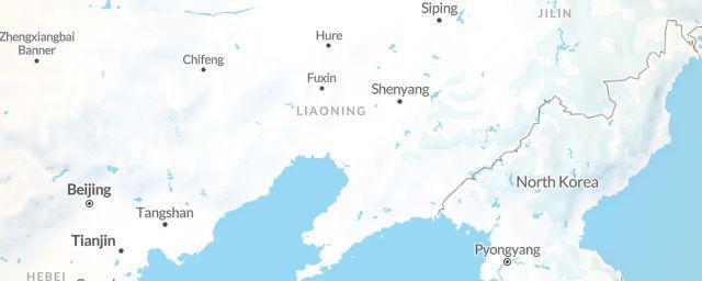 Piste map of the region Liaoning