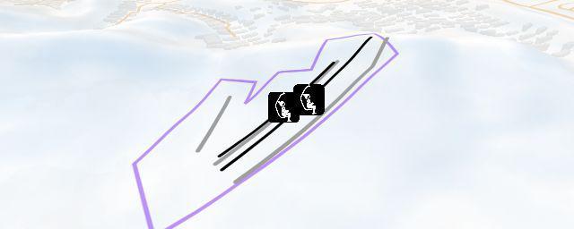 Piste map of the resort 欢乐雪世界滑雪场