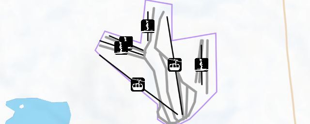 Piste map of the resort 黄家沟滑雪场