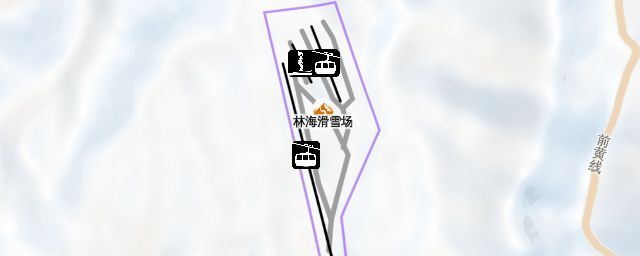 Piste map of the resort 林海滑雪场