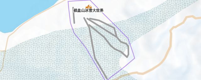 Piste map of the resort 棋盘山冰雪大世界