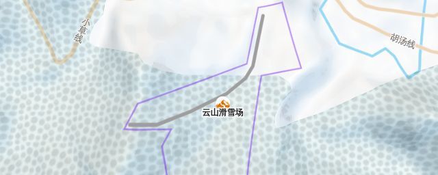 Piste map of the resort 云山滑雪场