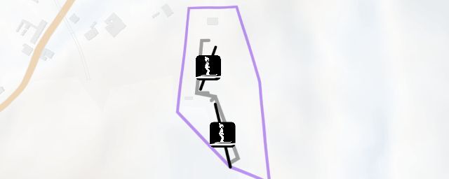 Piste map of the resort 老爷山度假山庄滑雪场