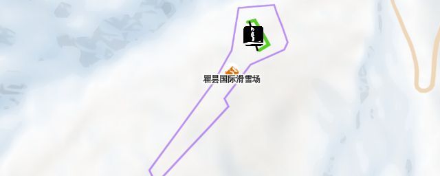 Piste map of the resort 瞿昙国际滑雪场