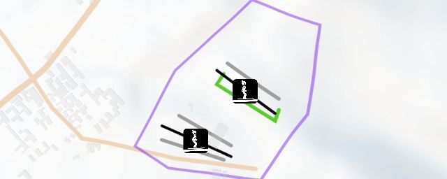 Piste map of the resort 鹞子沟康乐山庄滑雪场