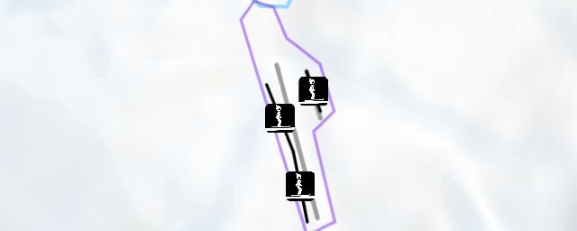 Piste map of the resort 晋公山滑雪场