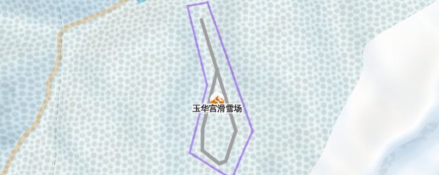 Piste map of the resort 玉华宫滑雪场
