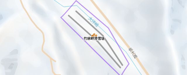 Piste map of the resort 竹林畔滑雪场
