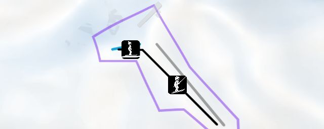 Piste map of the resort 金象山滑雪场