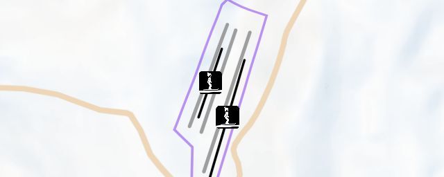Piste map of the resort 蓝溪国际滑雪场