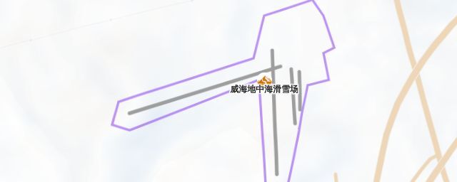 Piste map of the resort 威海地中海滑雪场