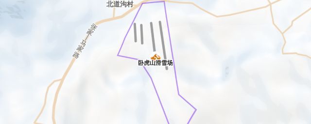 Piste map of the resort 卧虎山滑雪场