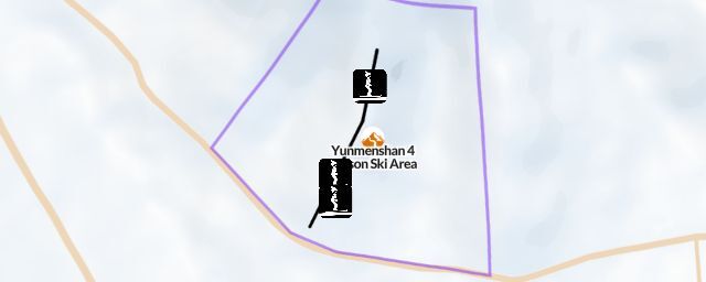Piste map of the resort Yunmenshan 4 Season Ski Area