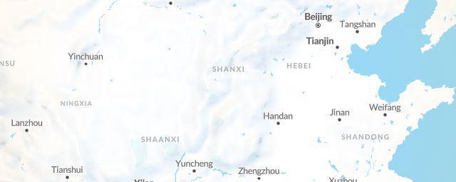 Piste map of the region Shanxi