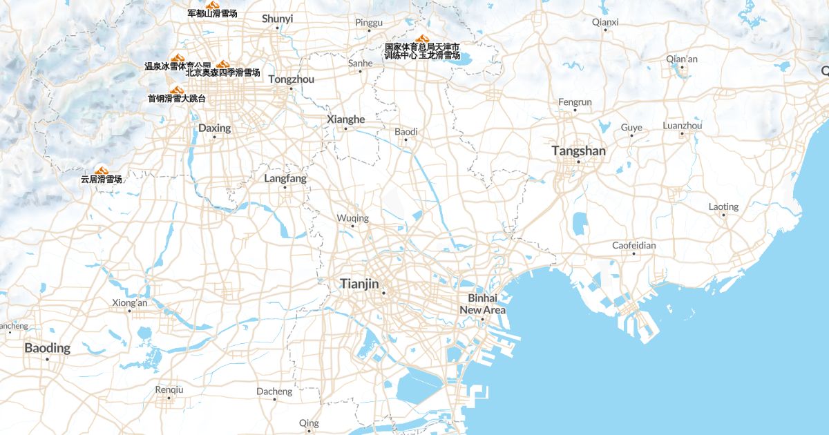 Map of Tianjin