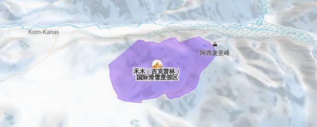 Piste map of the resort 禾木（吉克普林）国际滑雪度假区