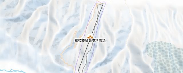 Piste map of the resort 那拉提哈茵赛滑雪场